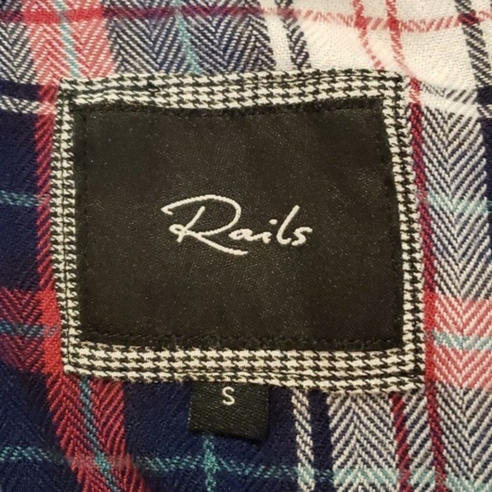 RAILS Plaid Flannel Button Front Top size S - Picture 7 of 7